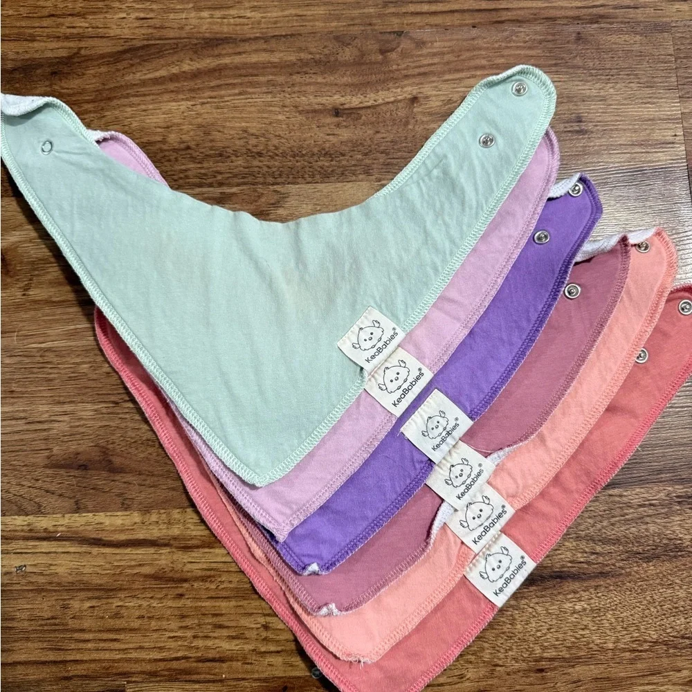 Keababies Colorful Kids Bandana Bib Set
